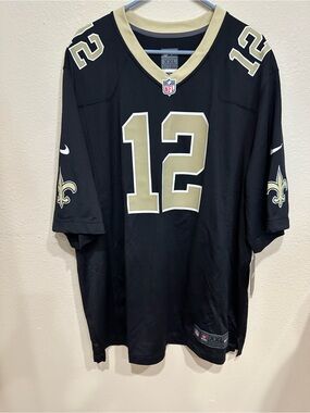 NFL New Orleans Saints “OLAVE” Black and Gold #12 Jersey